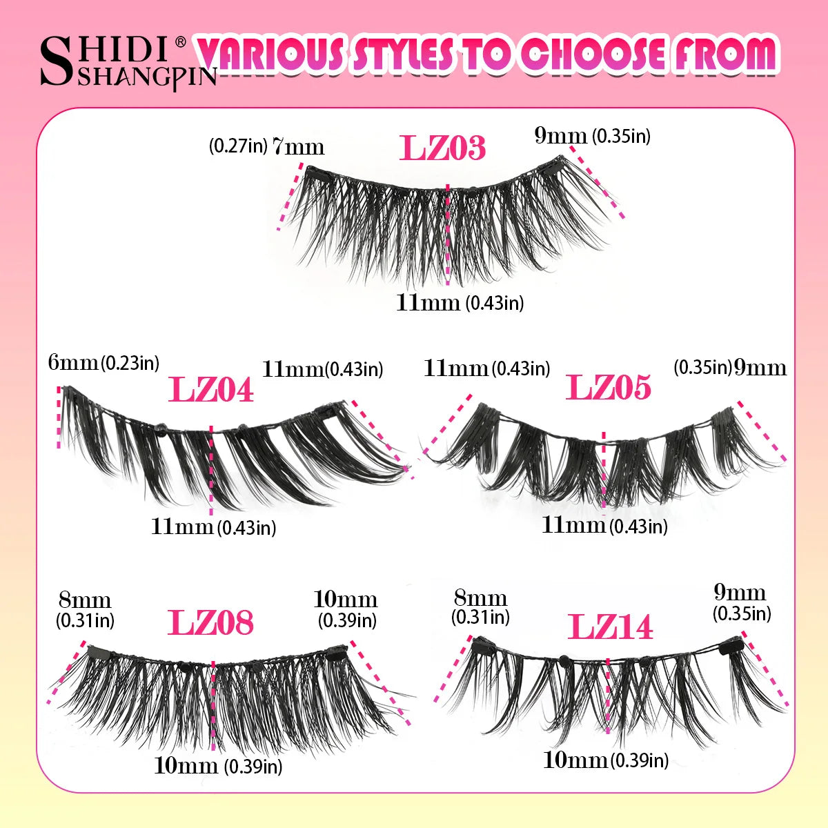 Reusable Magnetic Eyelashes